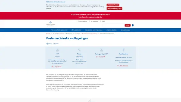 Fostermedicinska mottagningen, Uppsala
