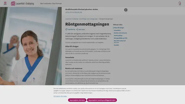 Röntgenmottagningen - Lasarettet i Enköping