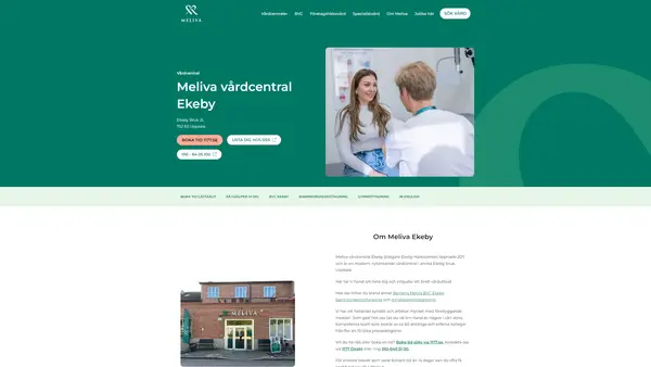 Meliva vårdcentral Ekeby, Uppsala