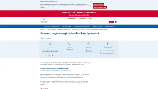 Barn- och ungdomspsykiatrins förstärkta öppenvården