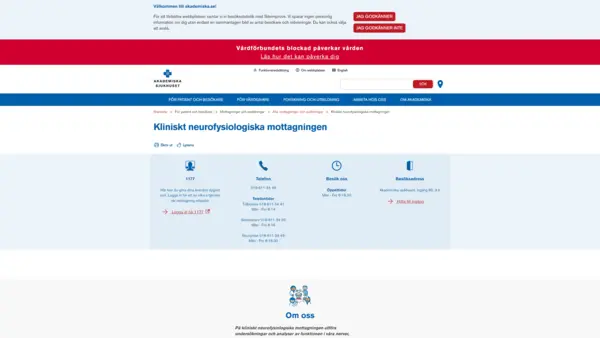 Kliniskt neurofysiologiska mottagningen, Uppsala