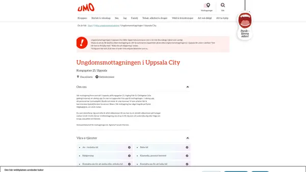 Ungdomsmottagningen i Uppsala City