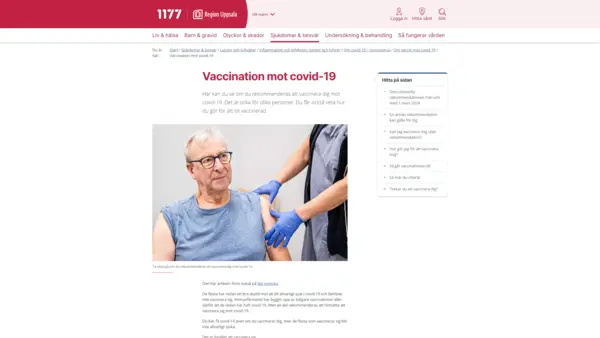 Enköping vaccination, Vaccinationsenheten