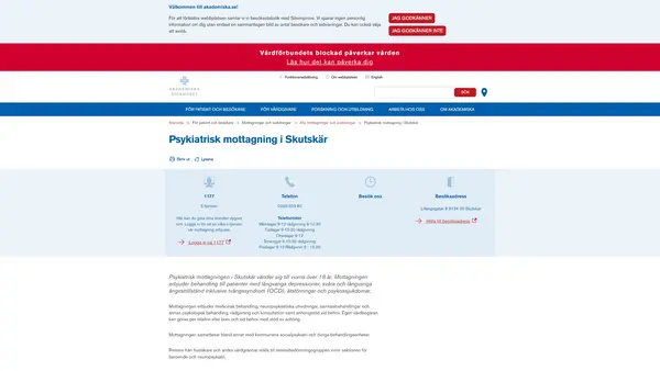Psykiatriska mottagningen i Skutskär, Skutskär