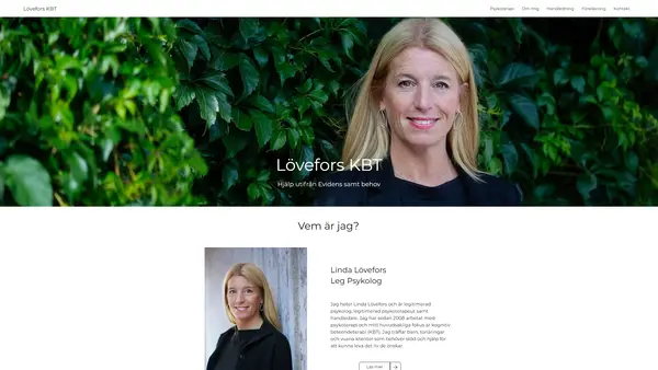 Linda Lövefors psykoterapimottagning, Uppsala