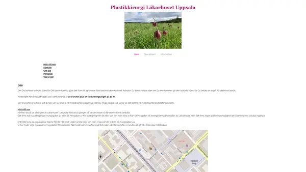 Plastikkirurgi vid Samariterhemmet Docent Aili Low, Uppsala