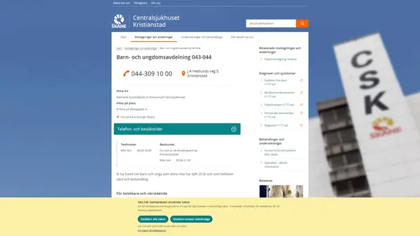Barn- och ungdomsavdelning 043-044 Kristianstad