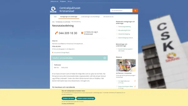 Neonatalavdelning Kristianstad