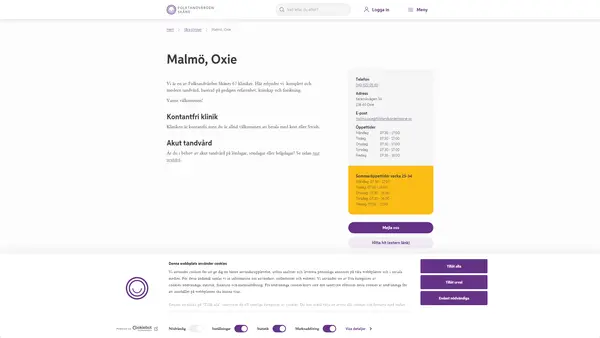 Malmö Oxie, Folktandvården Skåne AB