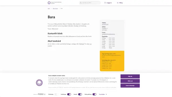 Bara, Folktandvården Skåne AB