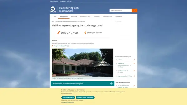 Habiliteringsmottagning barn och unga Lund