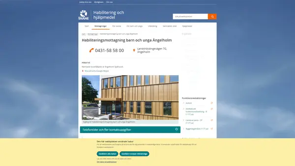 Habiliteringsmottagning barn och unga Ängelholm