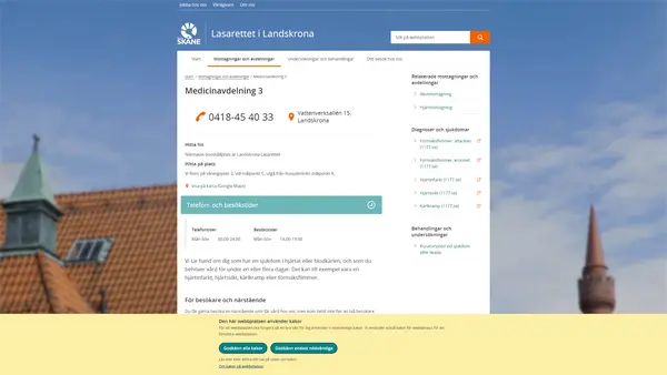 Medicinavdelning hjärta Landskrona
