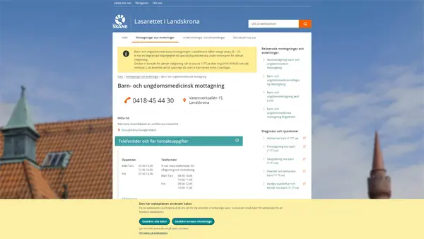 Barn- och ungdomsmedicinmottagning Landskrona