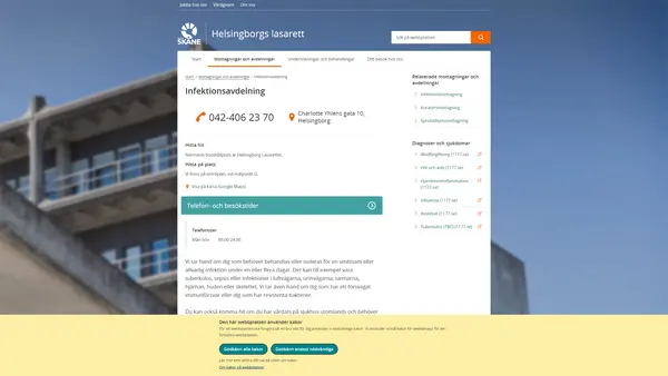 Infektionsavdelning Helsingborg