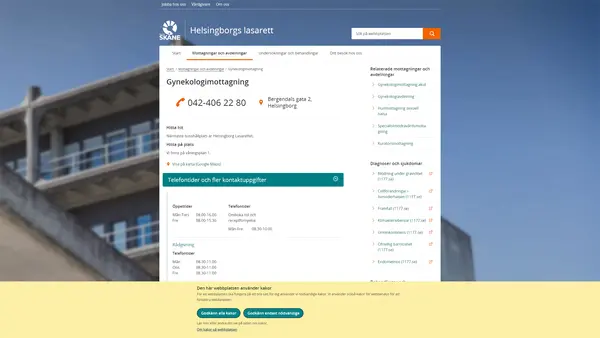 Gynekologimottagning 1 Helsingborg