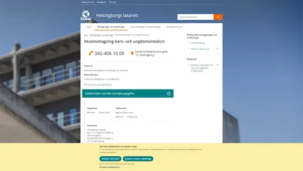 Akutmottagning barn och ungdom Helsingborg