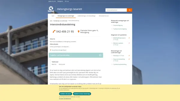 Intensivvårdsavdelning Helsingborg