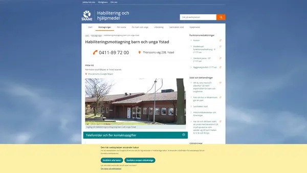 Habiliteringsmottagning barn och unga Ystad