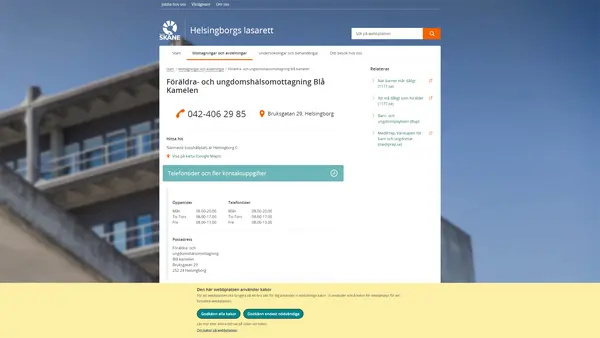 Föräldra- och ungdomshälsomottagning Blå Kamelen Helsingborg