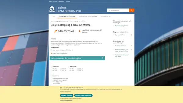 Dialysmottagning 1 Malmö
