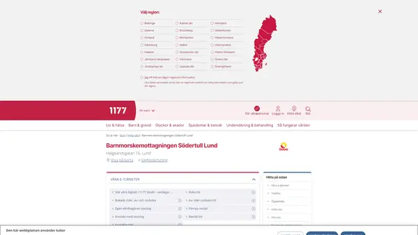 Barnmorskemottagningen Södertull Lund