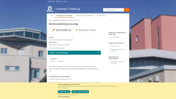 Medicinavdelning neurologi Trelleborg