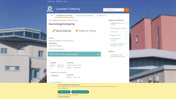 Reumatologimottagning Trelleborg