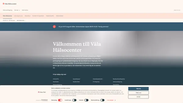 Väla Hälsocenter Vårdcentral, Helsingborg