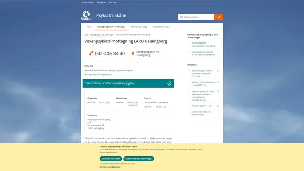 Vuxenpsykiatrimottagning LARO Helsingborg