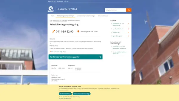 Rehabiliteringsmottagning Ystad