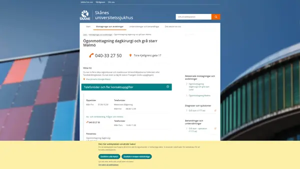 Ögonmottagning dagkirurgi Malmö