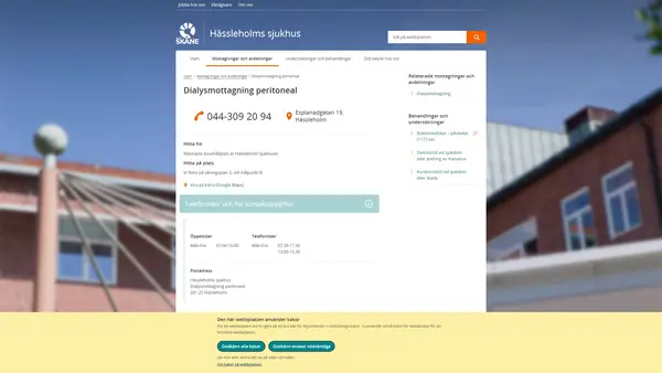 Dialysmottagning peritoneal Hässleholm
