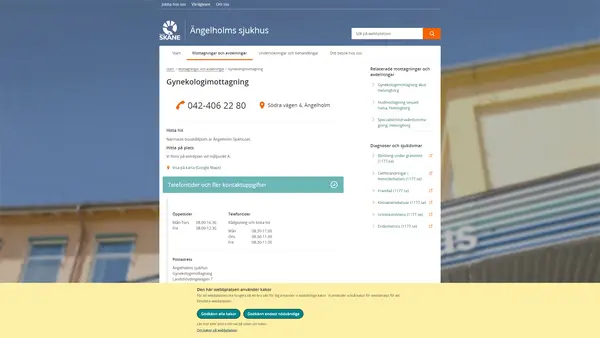 Gynekologimottagning Ängelholm