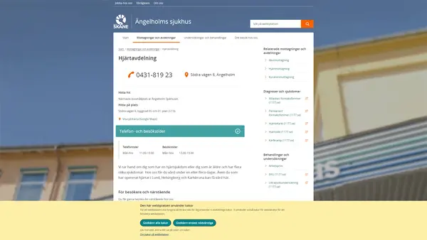 Medicin- och hjärtavdelning Ängelholm