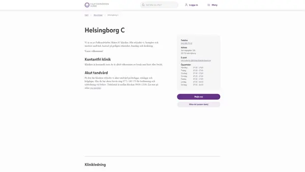 Ortodonti Helsingborg, Folktandvården Skåne AB