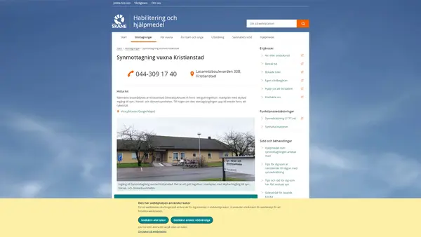 Synmottagning vuxna Kristianstad
