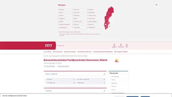 Barnavårdscentralen Familjecentralen Samovaren, Malmö