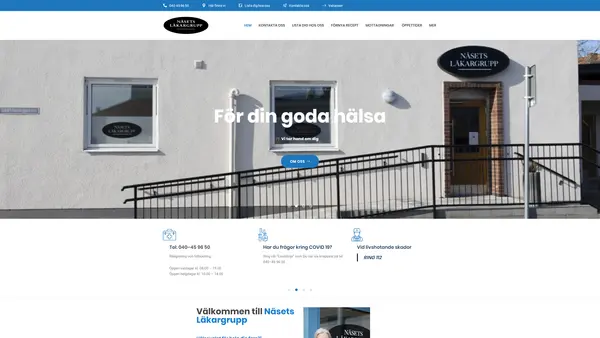 Familjernas Hus Höllviken - BVC Näsets Läkargrupp, Höllviken