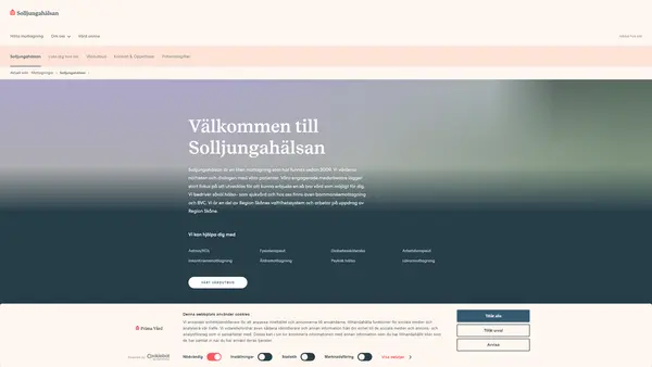 Solljungahälsan, Örkelljunga