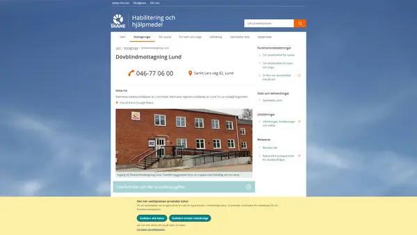 Dövblindmottagning Lund
