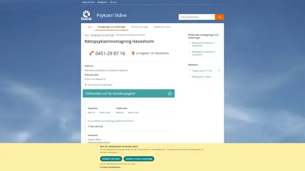 Rättspsykiatrimottagning Hässleholm