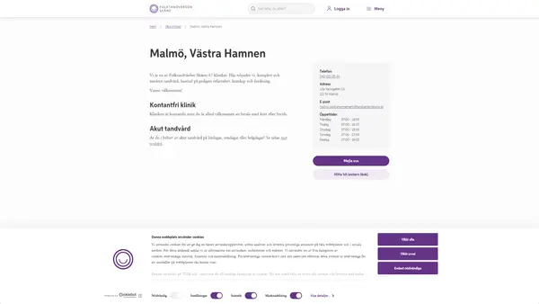 Malmö Västra Hamnen, Folktandvården Skåne AB
