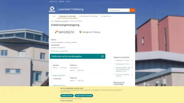 Endokrinologimottagning Trelleborg