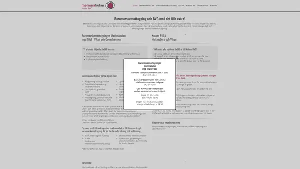 Mammakulan Barnmorskemottagning, Helsingborg