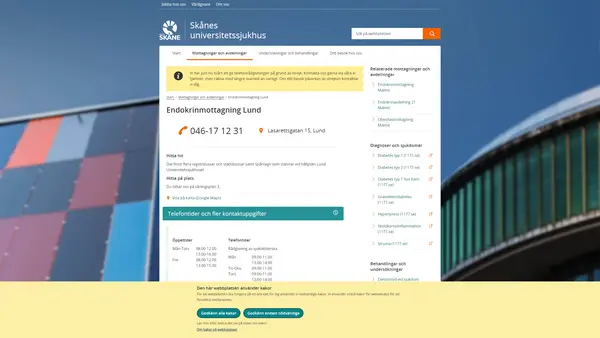 Endokrinologimottagning Lund
