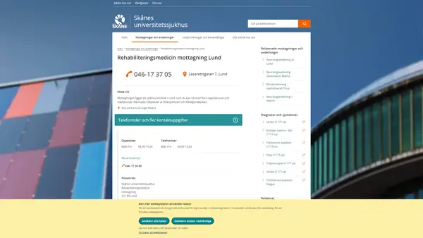 Rehabiliteringsmedicinmottagning Lund