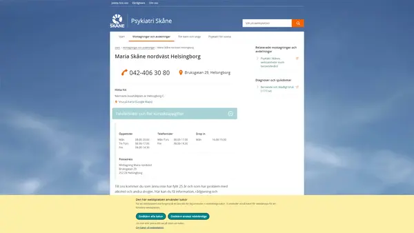 Maria Skåne nordväst Helsingborg