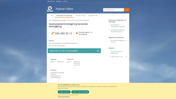 Vuxenpsykiatrimottagning beroende Helsingborg