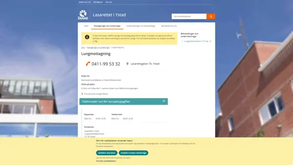 Lungmottagning Ystad